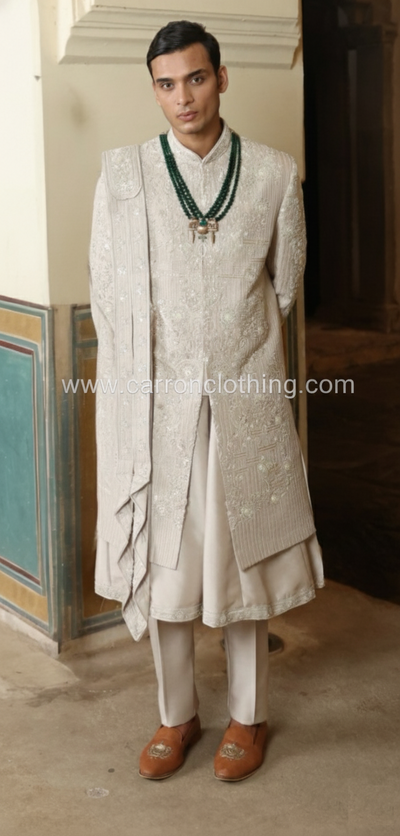 Natural Colour Sherwani(ME-MSRW_12580)
