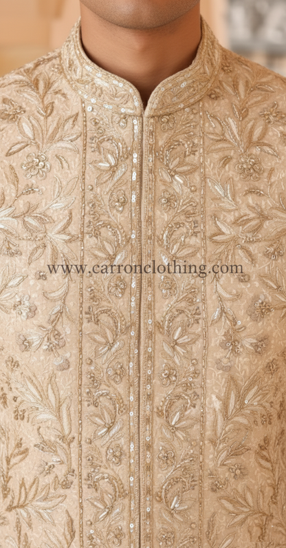 Gold Colour Sherwani(ME-MSRW_12598)