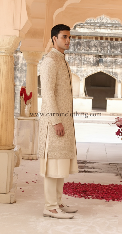 Gold Colour Sherwani(ME-MSRW_12598)