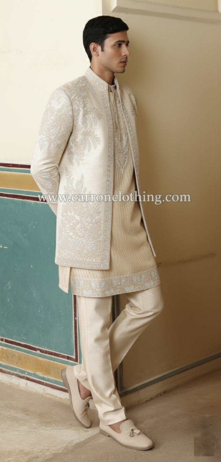 Beige Colour Indo Western(ME-MINW_2138)