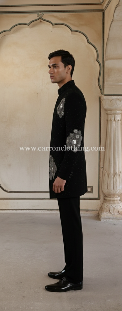 Black Colour Indo Western(ME-MINW_238)