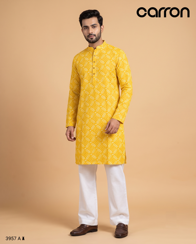 Yellow Colour Kurta Set(ME-MKUS_3957 A)