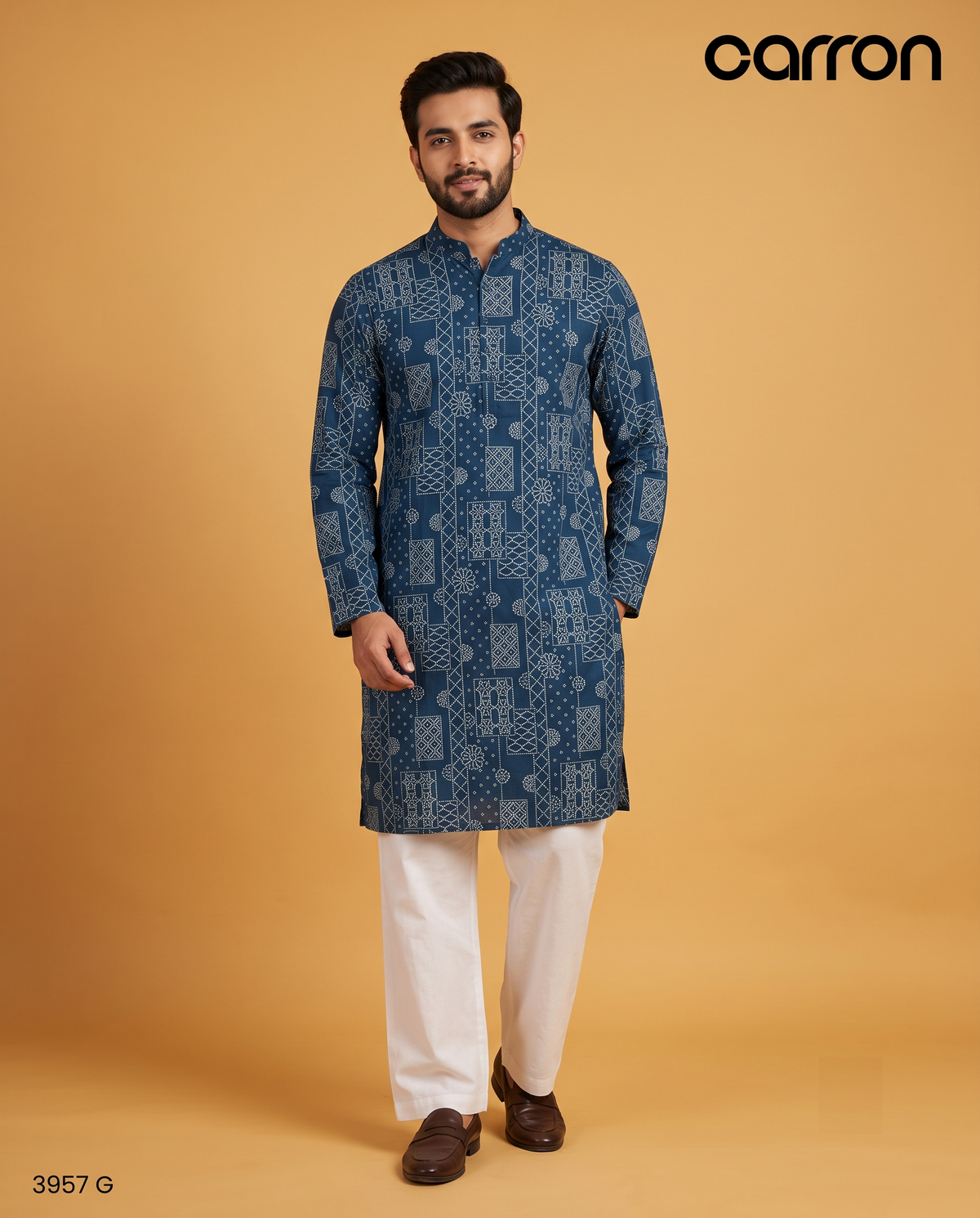 Teal Blue Colour Kurta Set(ME-MKUS_3957 G)