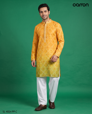 Yellow Colour Kurta set(ME-MKUS_SL 4024 PP C)