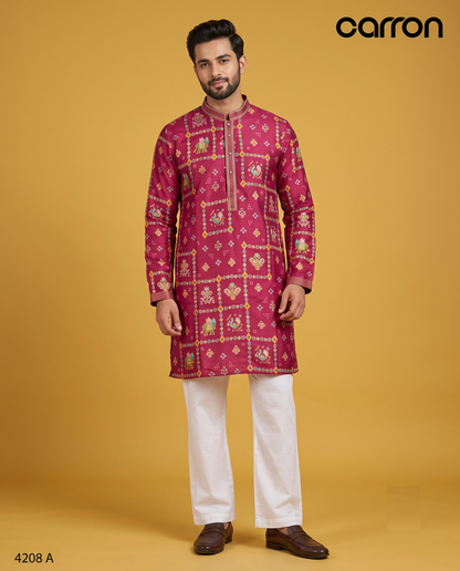 Rani Colour Kurta Set(ME-MKUS_4208 A)