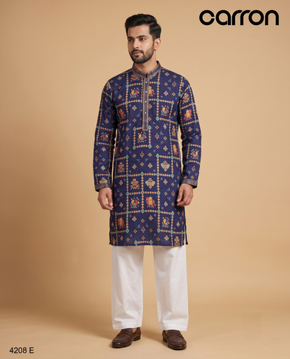 Purple Colour Kurta Set(ME-MKUS_4208 E)