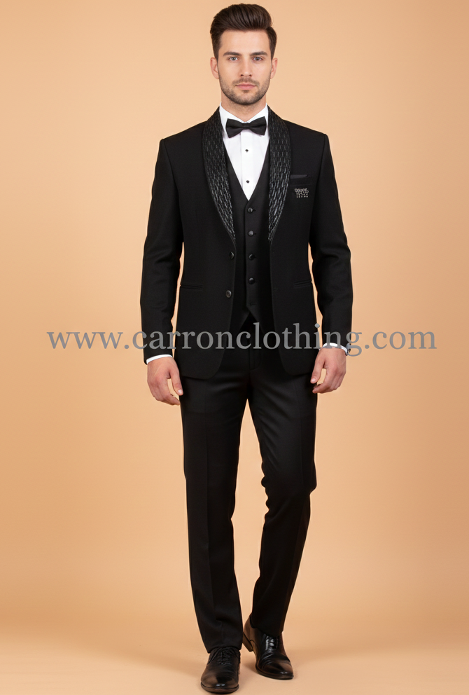 Black Colour Coat Suit (ME-MSUI_51847)