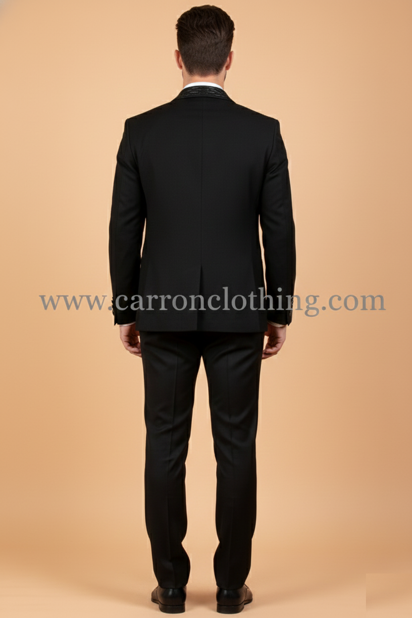 Black Colour Coat Suit (ME-MSUI_51847)