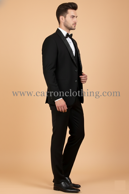 Black Colour Coat Suit (ME-MSUI_51847)