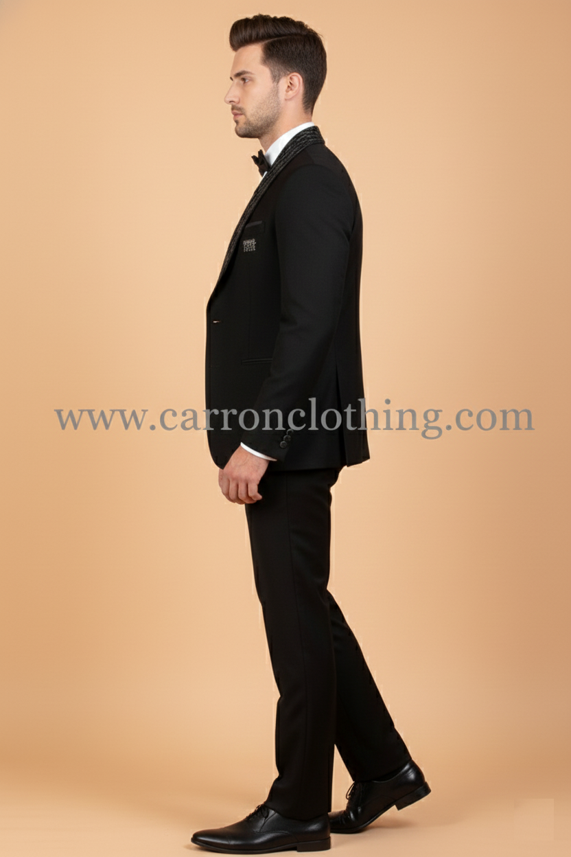 Black Colour Coat Suit (ME-MSUI_51847)