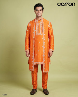 Orange Colour Kurta Set(ME-MKUS_5624)