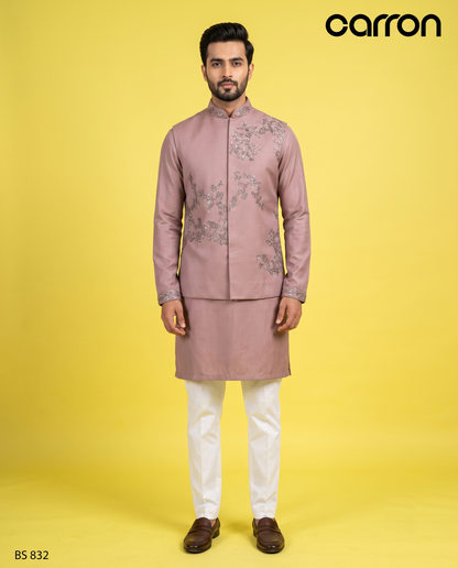 Onion Pink Colour Bundi Set(ME-MBUS_BS 832)