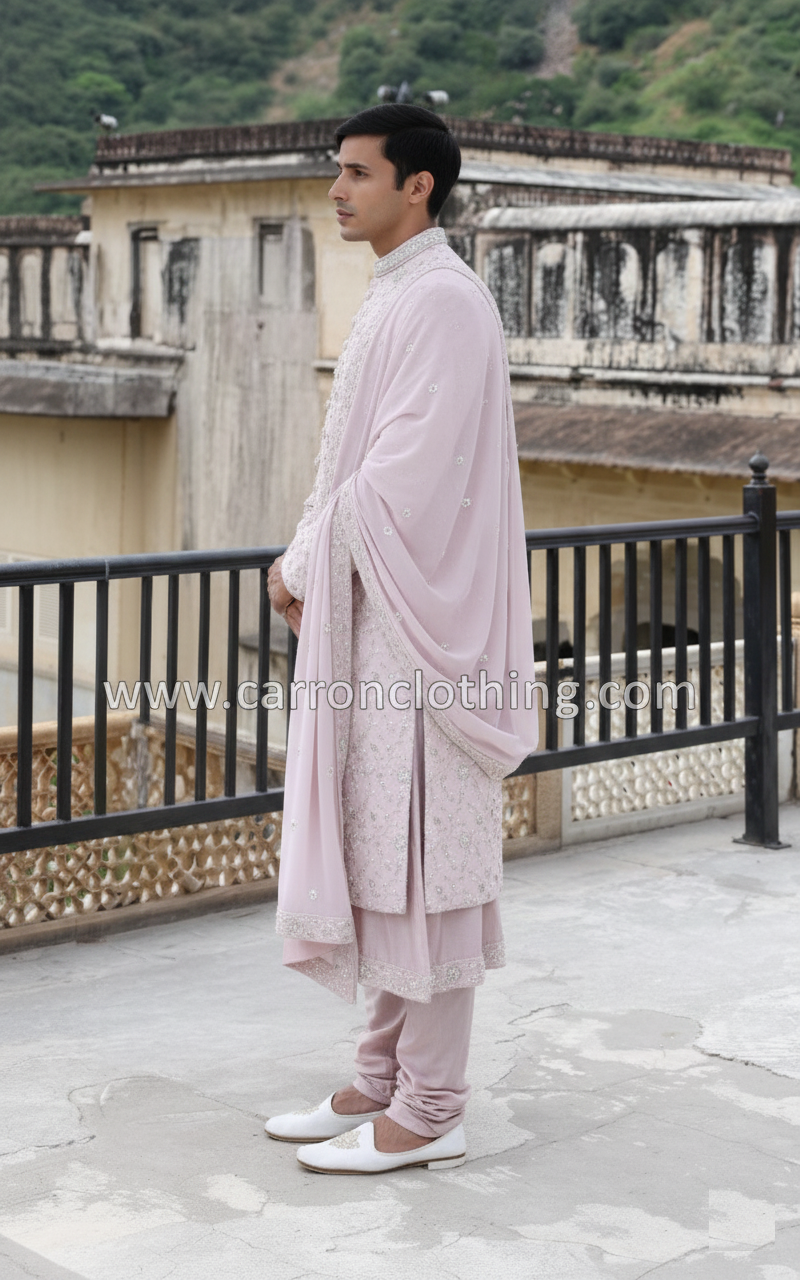 Lilac Colour Sherwani(ME-MSRW_91366)