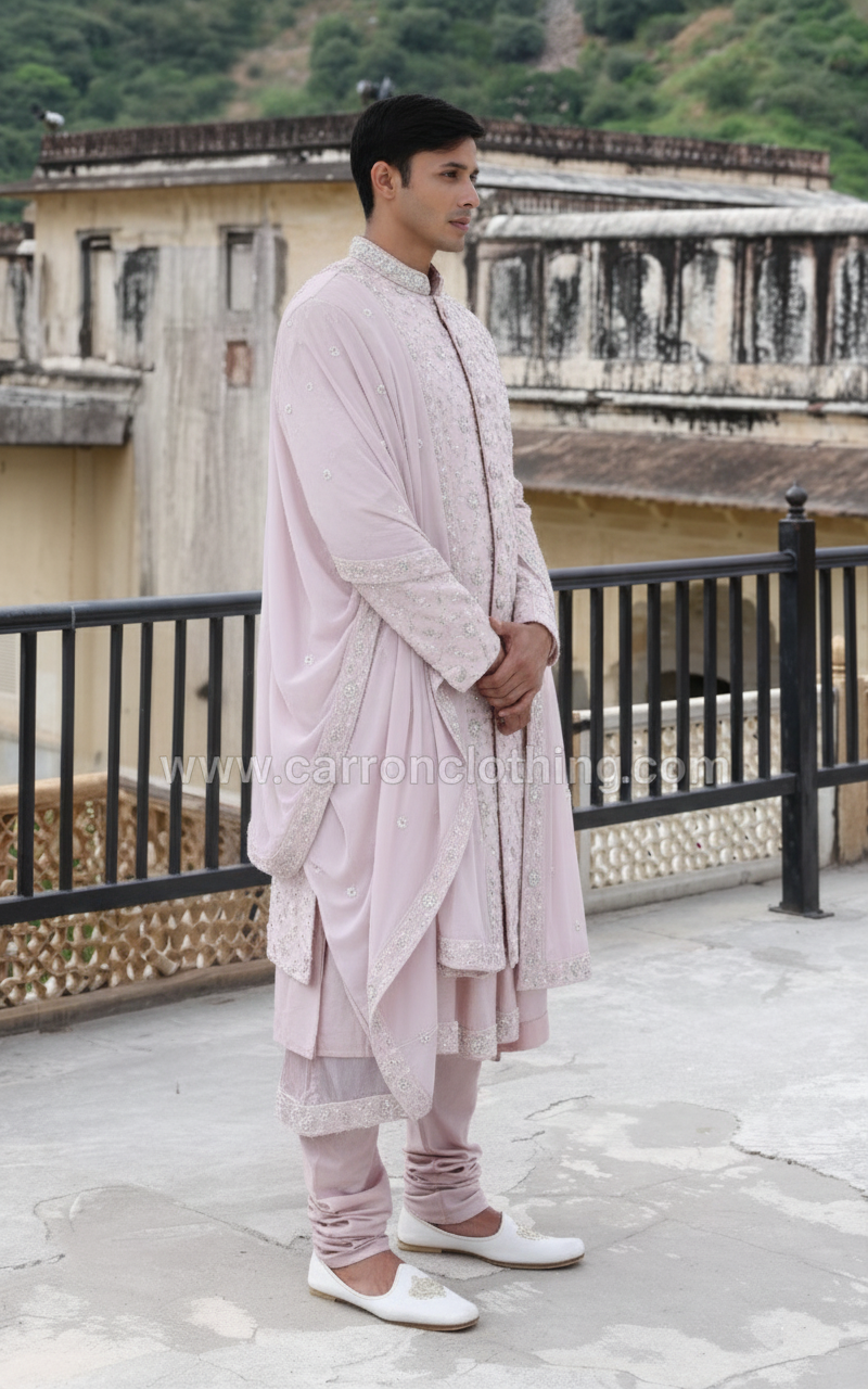 Lilac Colour Sherwani(ME-MSRW_91366)