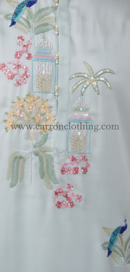 Aqua Colour Kurta Set(ME-MKUS_AW 10396 KF 29)