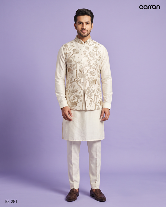 Ivory Colour Bundi Set(ME-MBUS_BS 281)