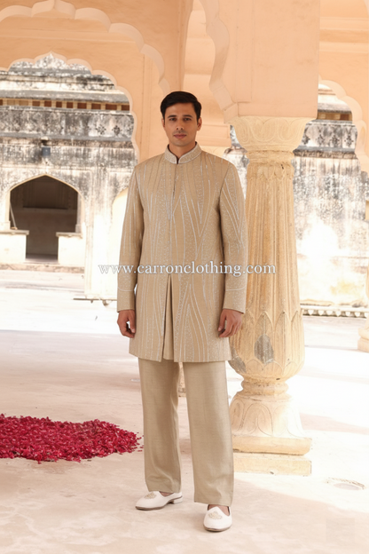 Khakhi Colour Indo Western(ME-MINW_IW 8666)