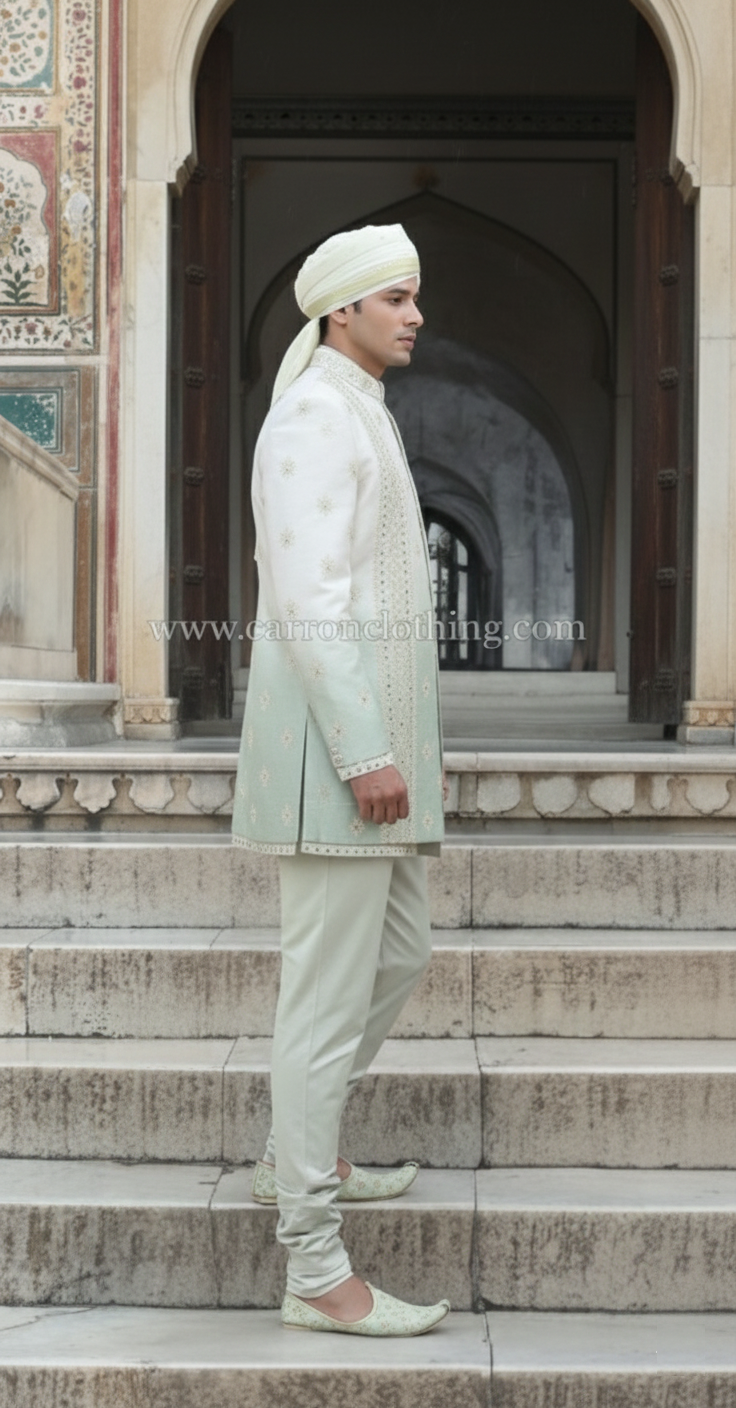 Omerye Pista Colour Indo Western(ME-MINW_IW 8652)