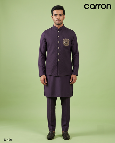 Purple Colour Bundi Set(ME-MBUS_JJ 420)