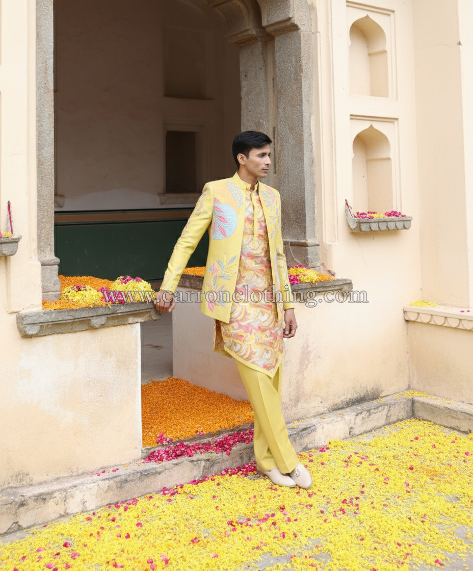 Yellow Colour Indo Western(ME-MINW_JP 00021 BT.24)