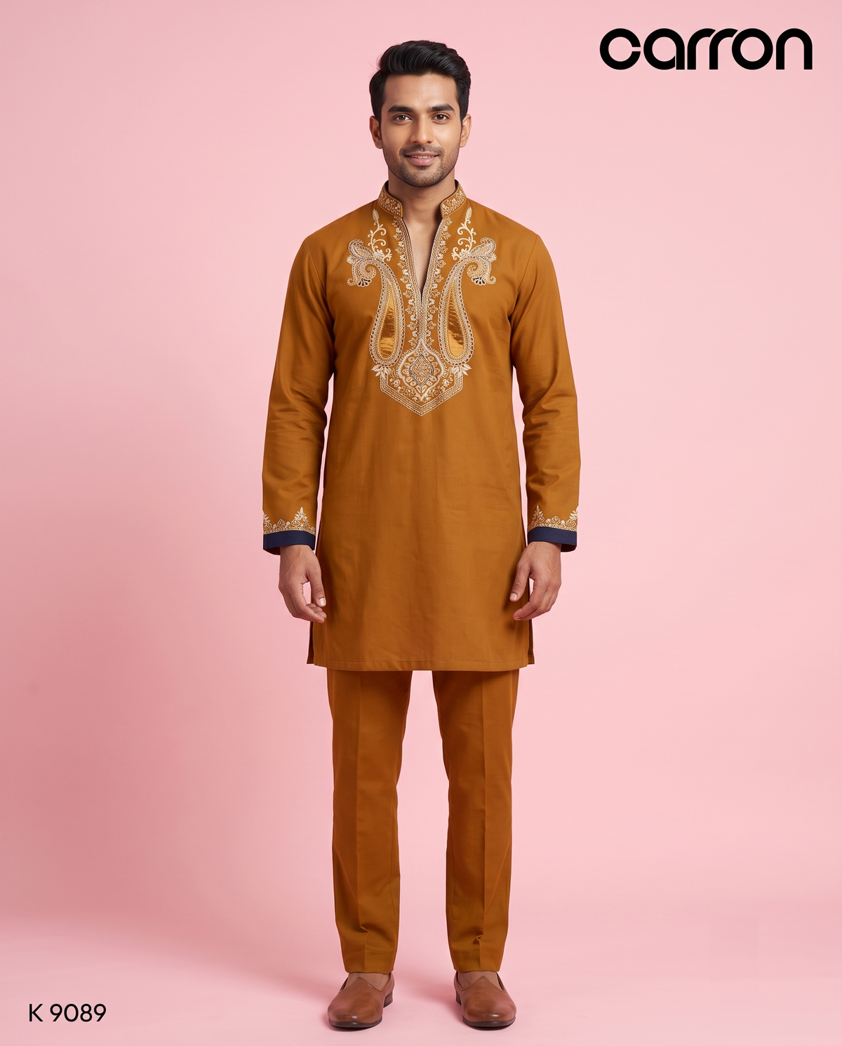 Mango Colour Kurta Set(ME-MKUS_K 9089)