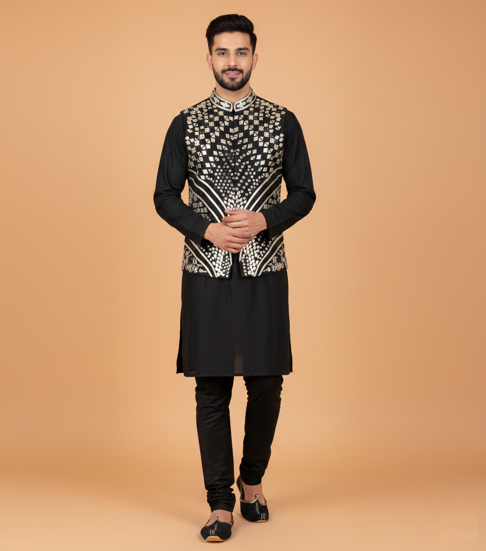 Black Colour Bundi Set(ME-MBUS_24130)