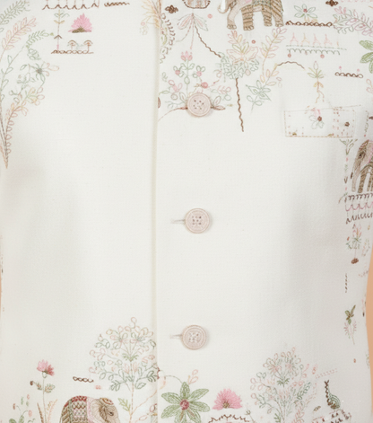 Ivory Colour Bundi Set(ME-MBUS_9522 BS)