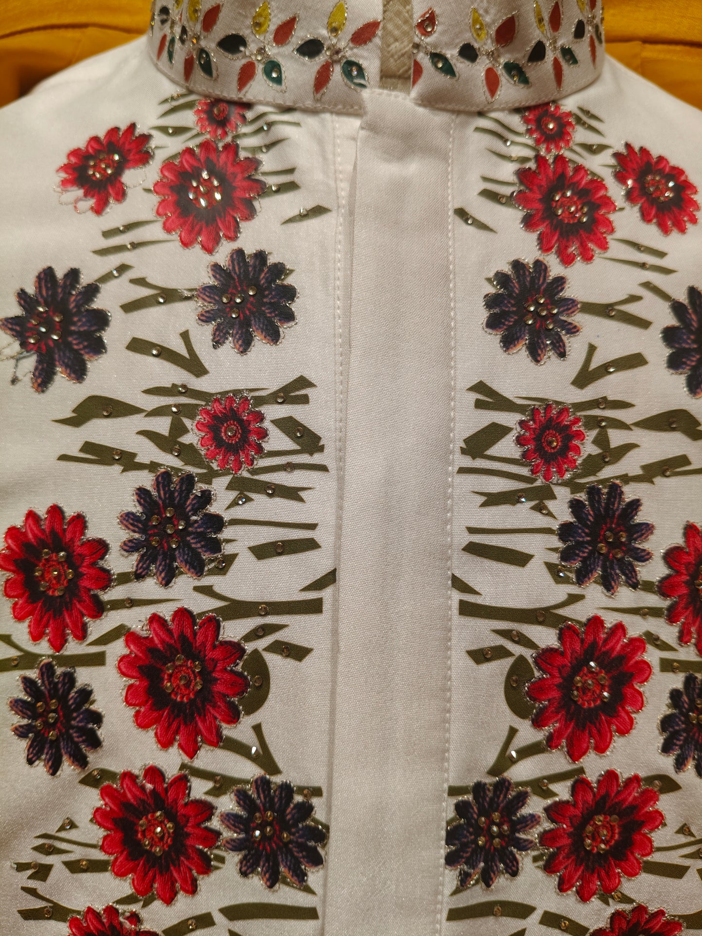 Yellow & White Colour Bundi Set(ME-MBUS_KP 00064T.C)