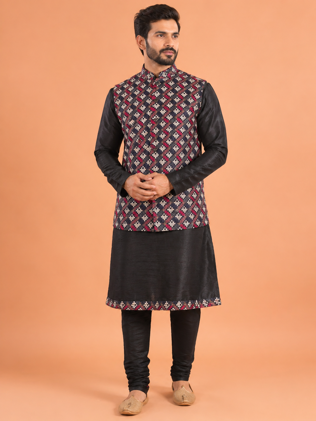 Black Colour Bundi Set(ME-MBUS_KP00196NT.B)