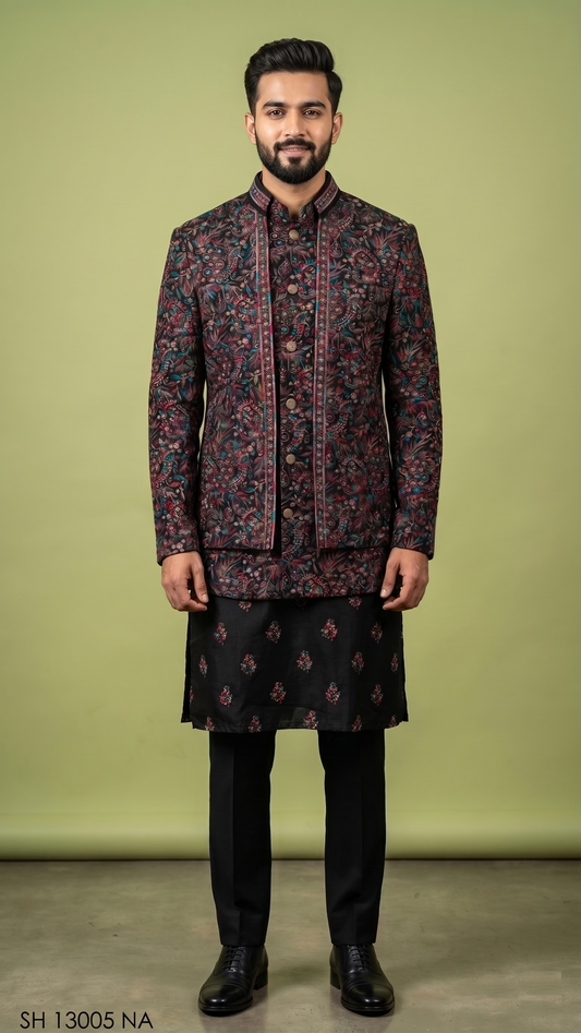 Black Colour Bundi Set(ME-MBUS_SH 13005 N.A)