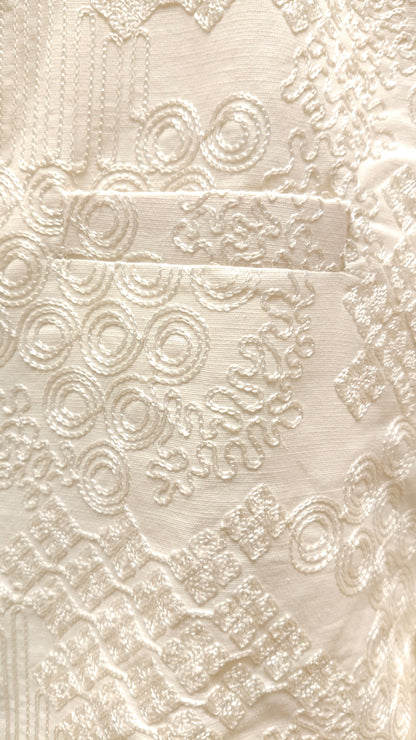 Cream Colour Bundi Set(ME-MBUS_SPIRAL)