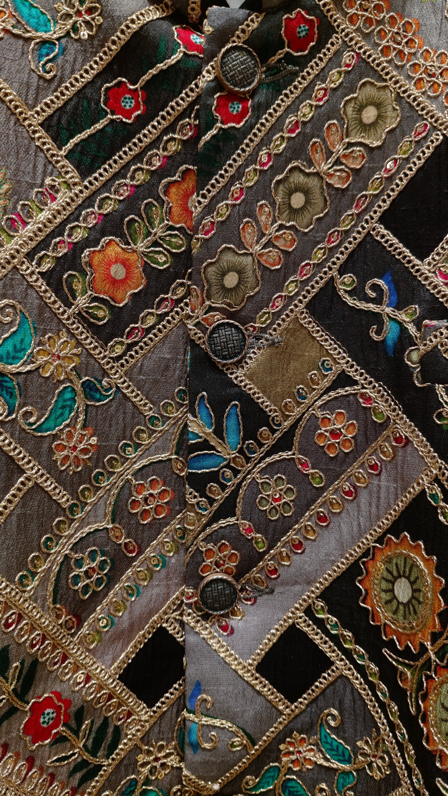 Black Colour Bundi Set(ME-MBUS_ZARI WORK)