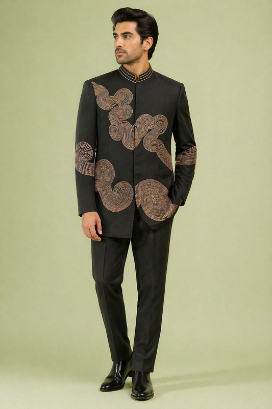 Black Colour Indo Western(ME-MINW_241)