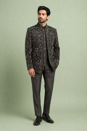 Black Colour Indo Western(ME-MINW_CKT 1235)