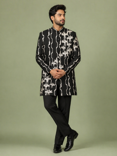 Black Colour Indo Western(ME-MINW_IW 8692)