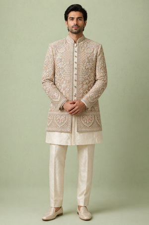 Orange Colour Indo Western(ME-MINW_NT 1851 M 5)