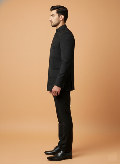 Black Colour Jodhpuri Suit(ME-MJOD_25622 R 1)