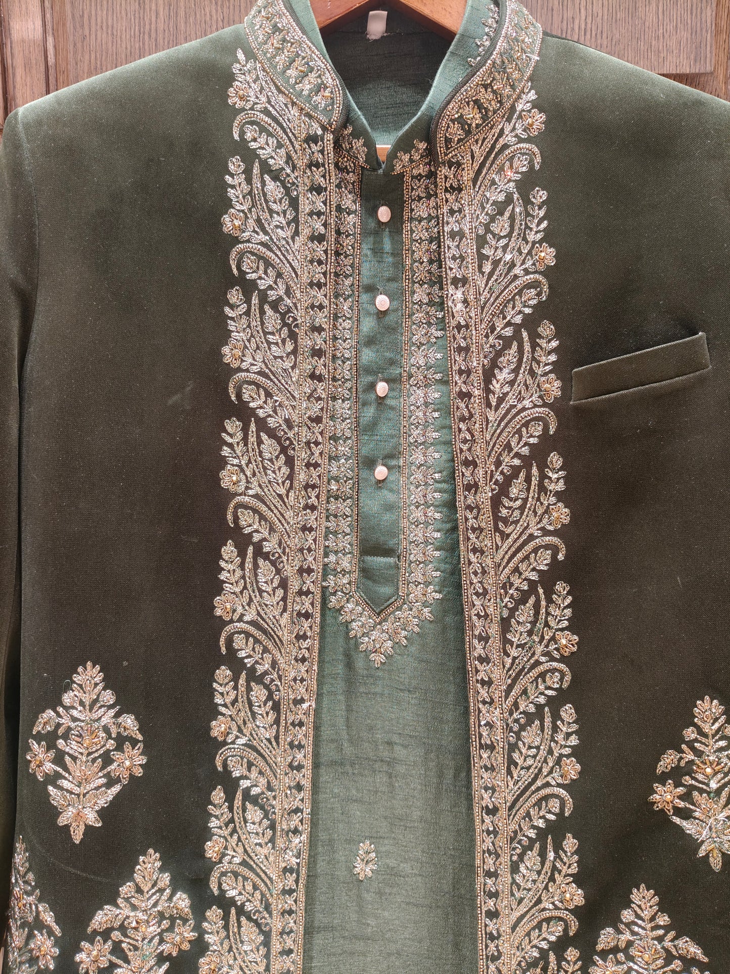 Bottle Green Colour Jodhpuri Set(ME-MJOD_5256)