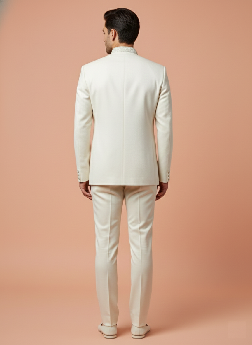 White Colour Jodhpuri Suit(ME-MJOD_HVD BIT)