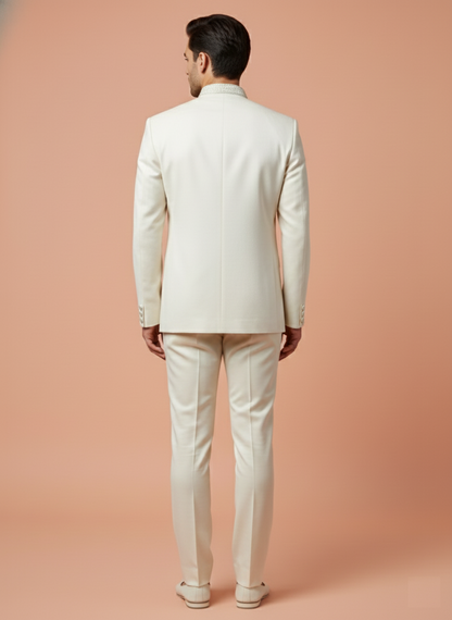 White Colour Jodhpuri Suit(ME-MJOD_HVD BIT)