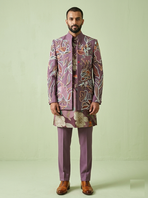 Lilac Colour Jodhpuri Set(ME-MJOD_JP 00033 T.28)