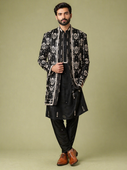 Black Colour Jodhpuri Set(ME-MJOD_JP 160)