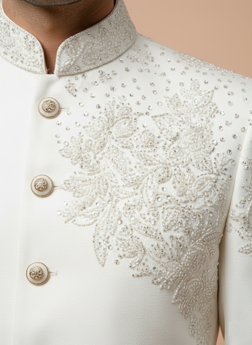 Ivory Colour Jodhpuri Suit(ME-MJOD_JP 8341 D)