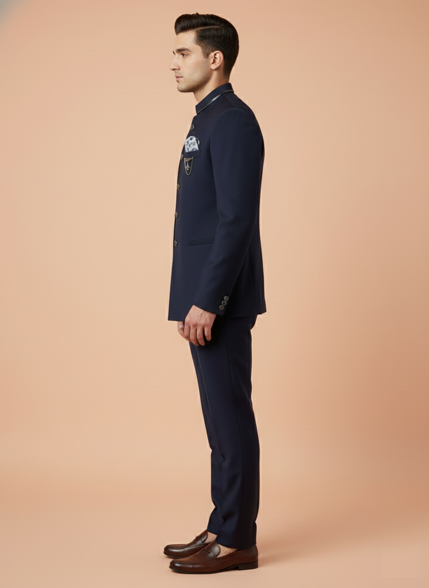 Blue Colour Jodhpuri Suit(ME-MJOD_ SW 8698)