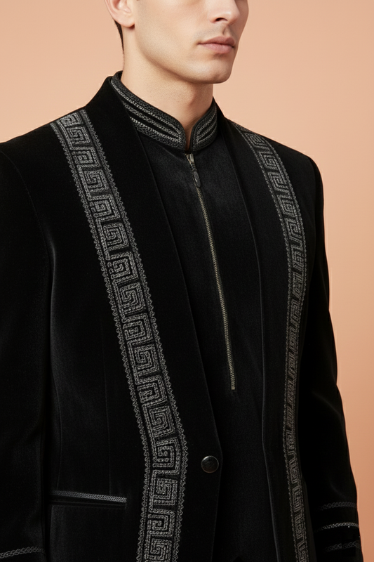 Black Colour Jodhpuri (ME-MJOD_SW 9543)