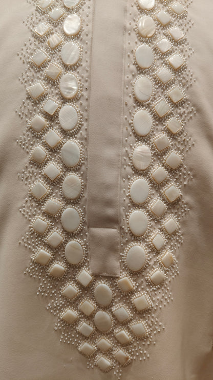 Cream Colour Kurta Set(ME-MKUS_2646)