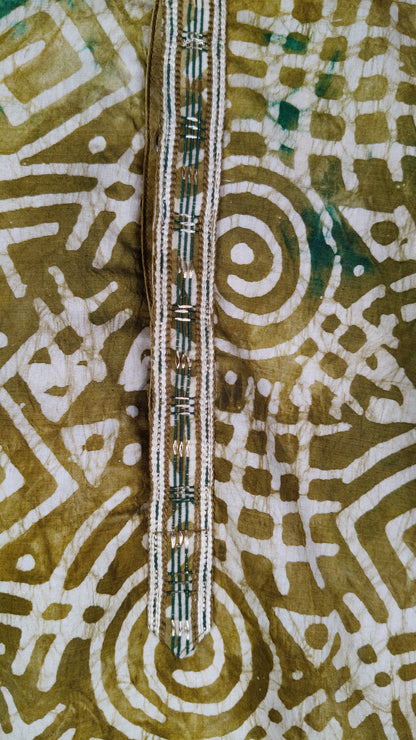 Mehandi Colour Kurta Set(ME-MKUS_310)