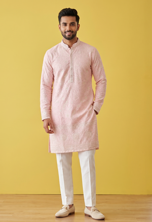 Pink Colour Kurta Set(ME-MKUS_3212)