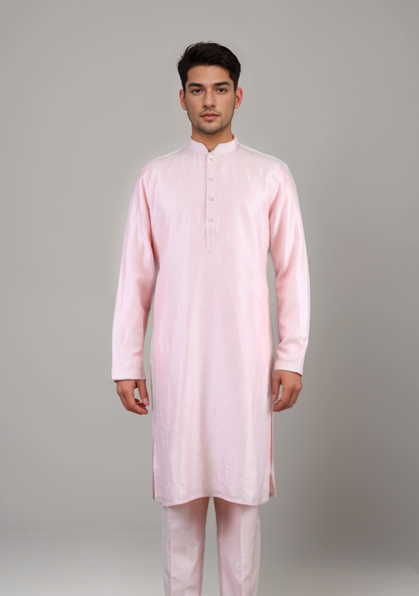 Pink Colour Kurta With Bottom(ME-MKUS_4131)