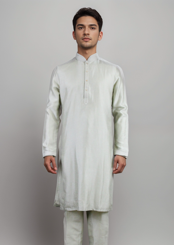 Pista Colour Kurta With Bottom(ME-MKUS_4131)